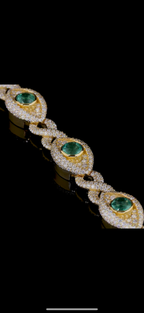 Moissanite Evil Eye Bracelet