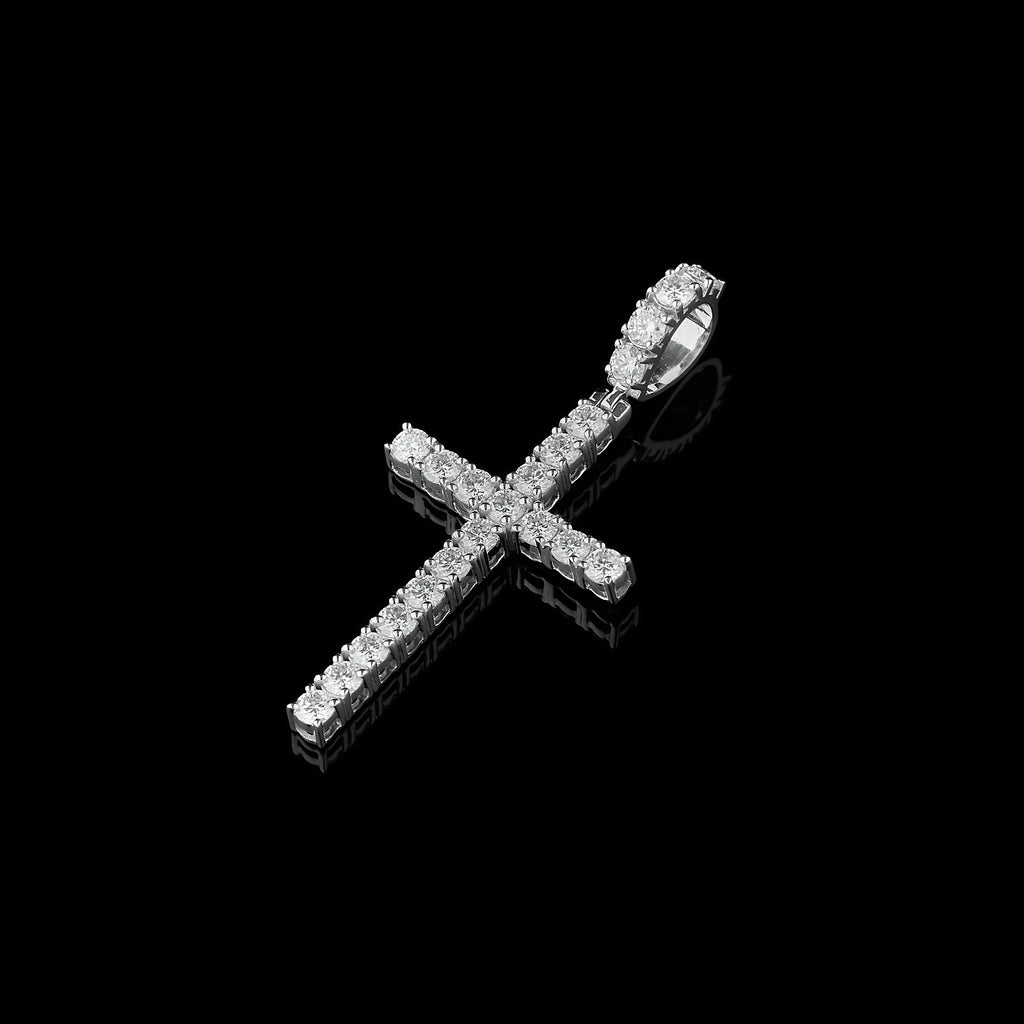 Solitaire Cross Pendant