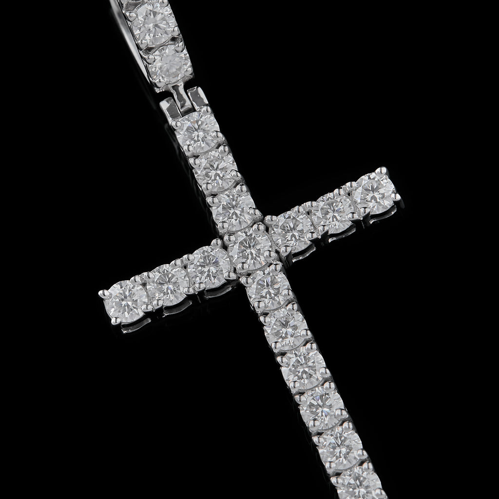 Solitaire Cross Pendant