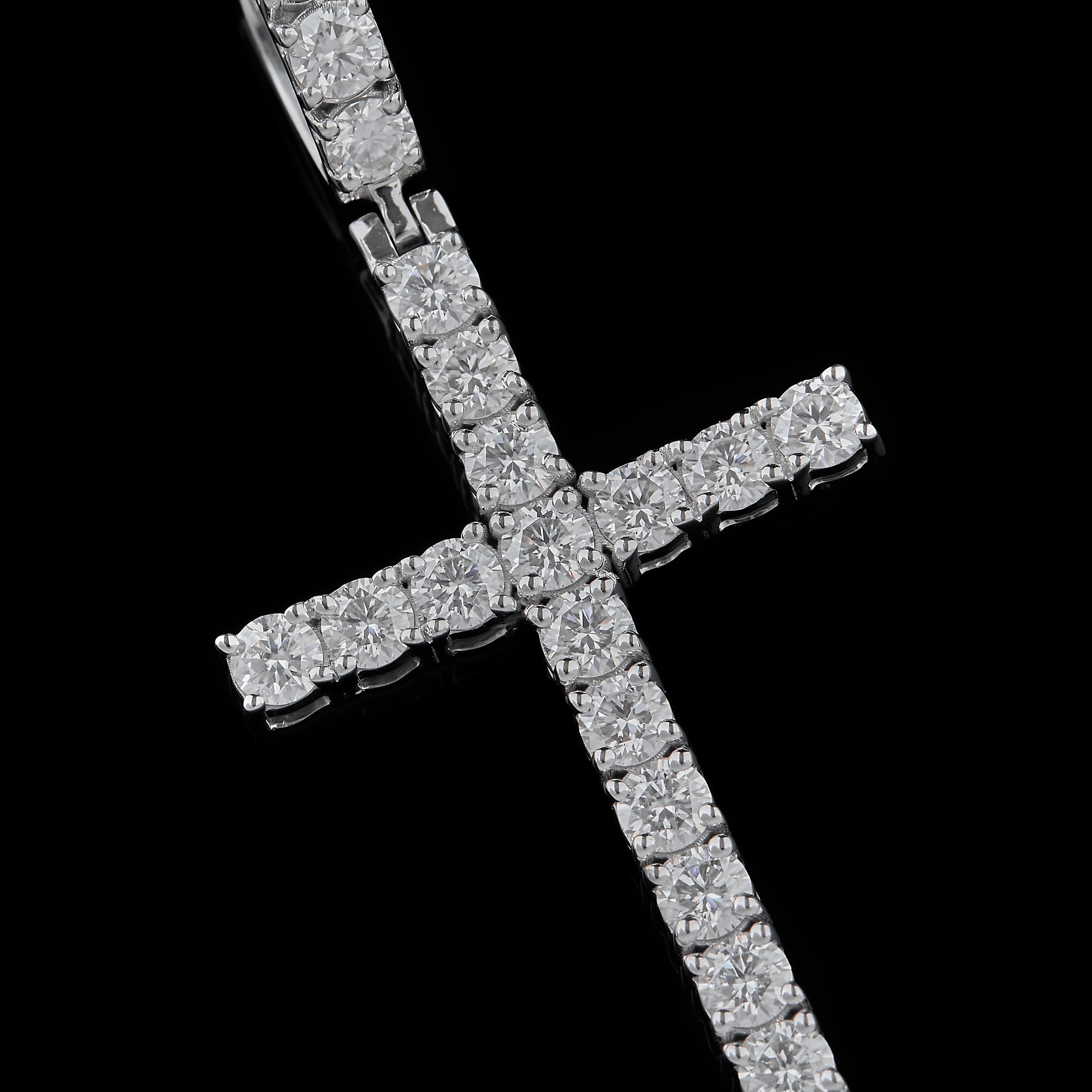 Solitaire Cross Pendant