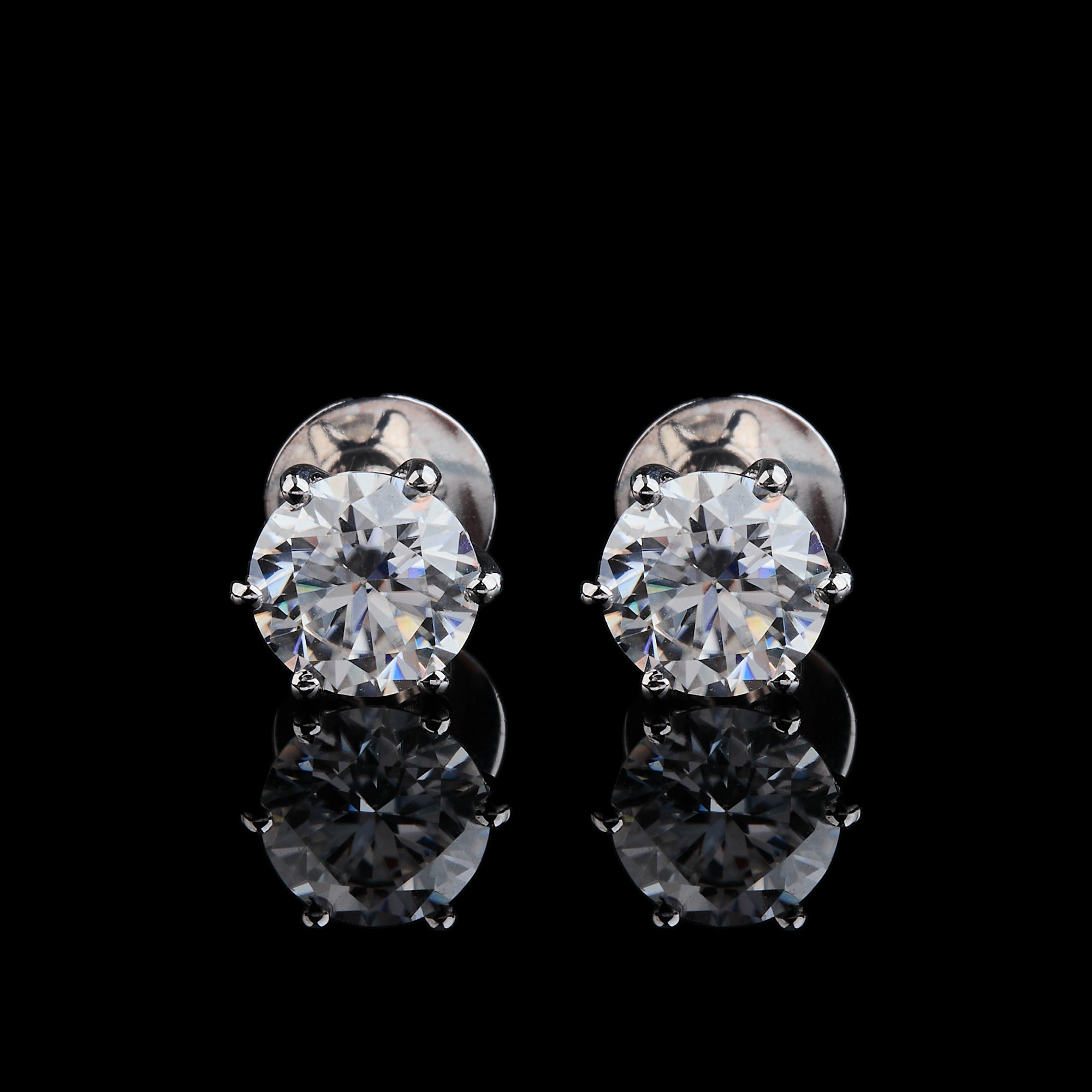 Solitaire Crown Studs