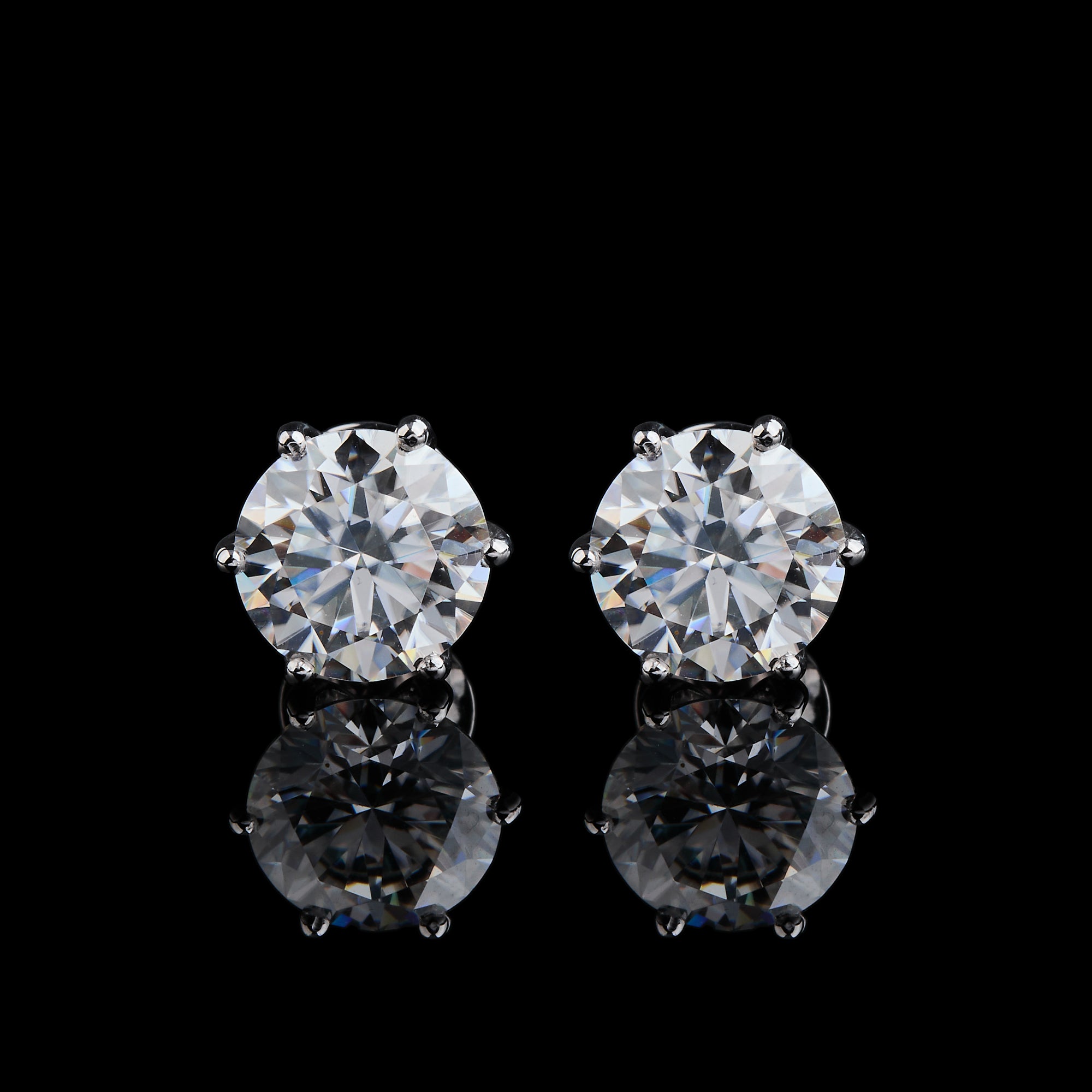 Solitaire Crown Studs