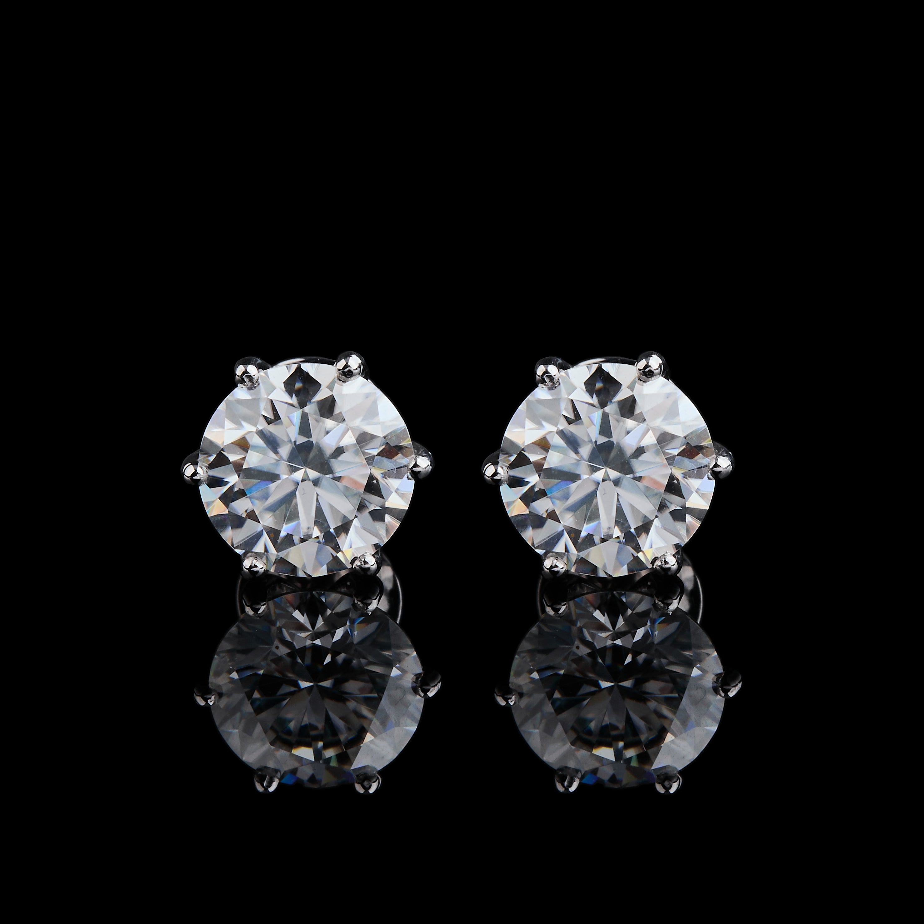 Solitaire Crown Studs