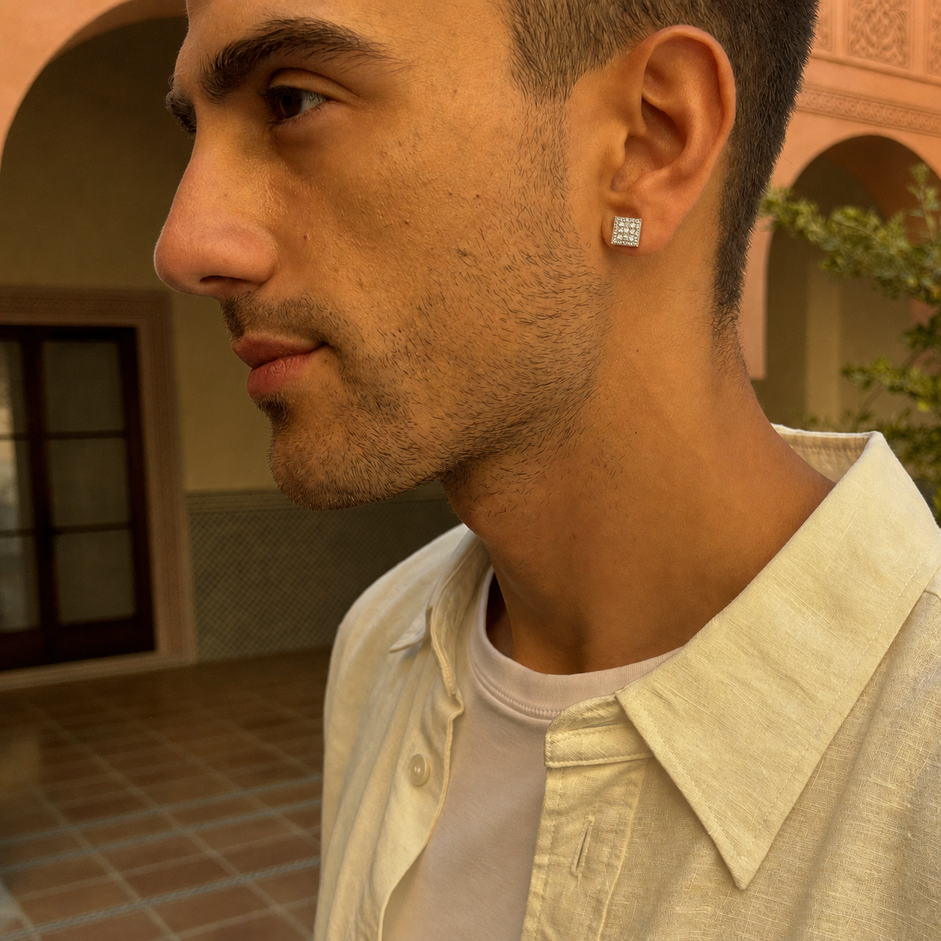 Square Button Studs