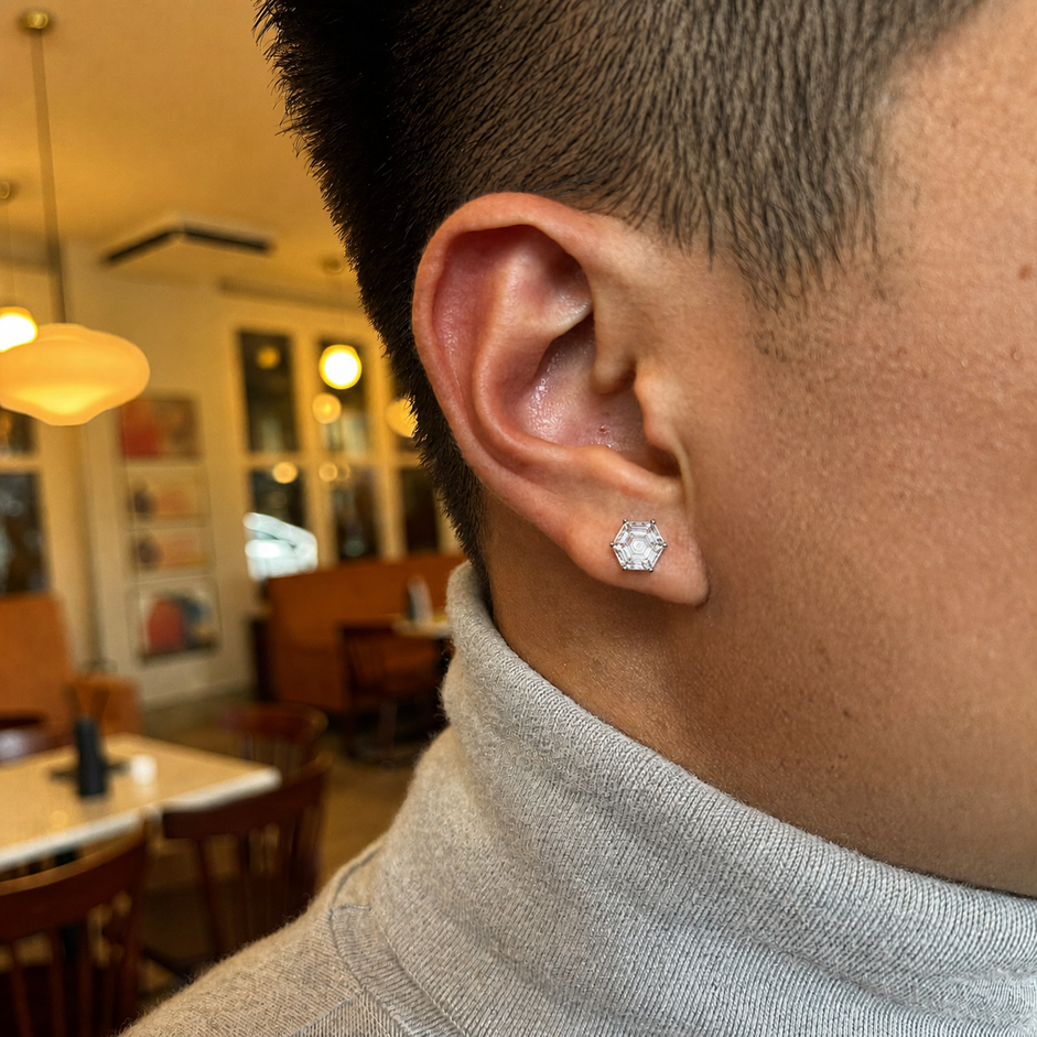 VVS Moissanite Stud