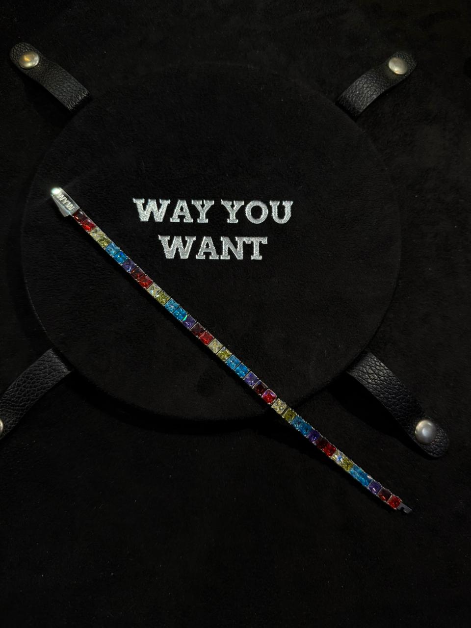 Princess Cut Diamond Tennis Bracelet (Waterproof)