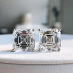 Asscher Cut Studs